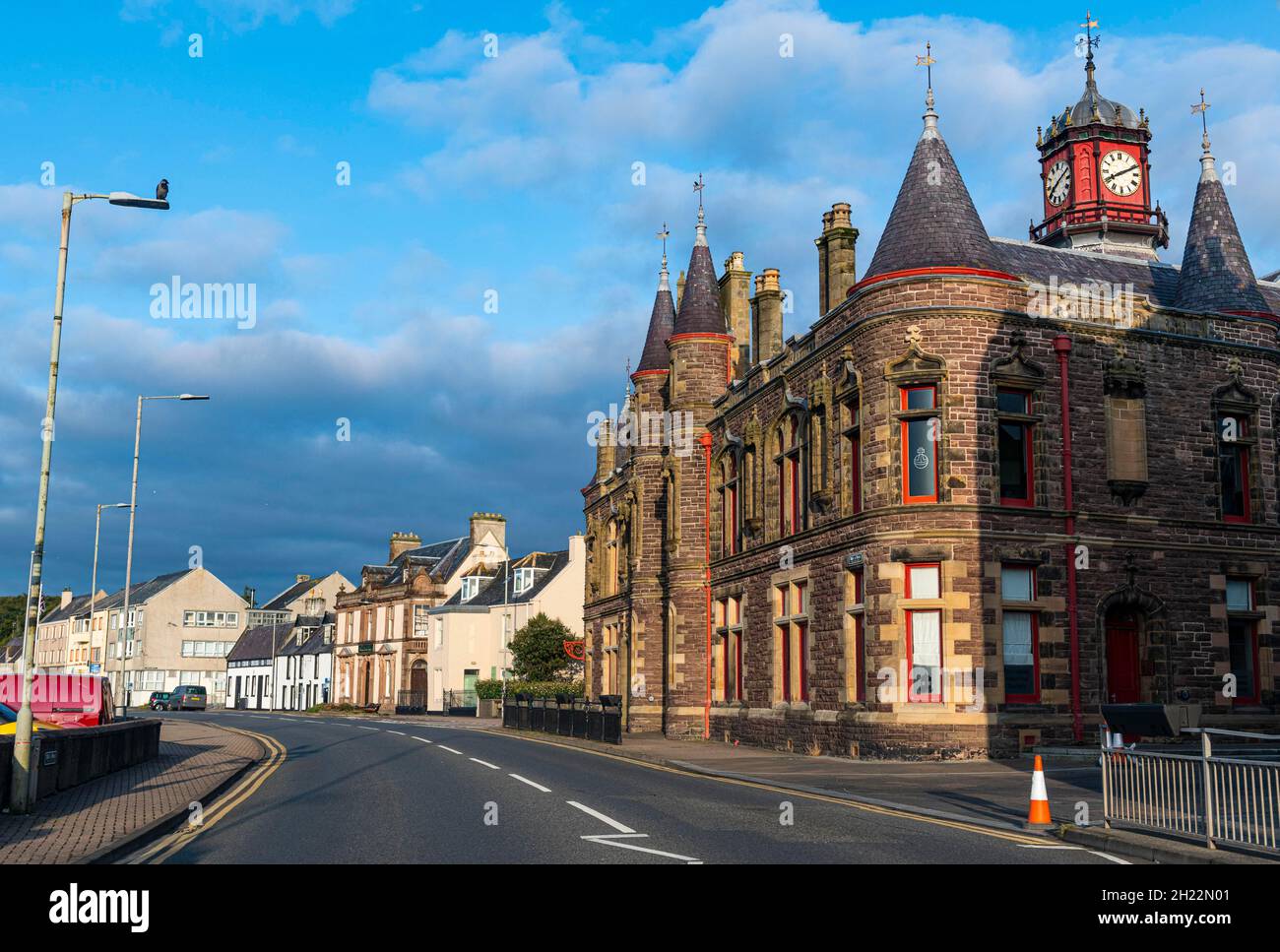 Downtown Stornoway, Isle of Lewis, Outer Hebrides, Scotland, UK Stock Photo