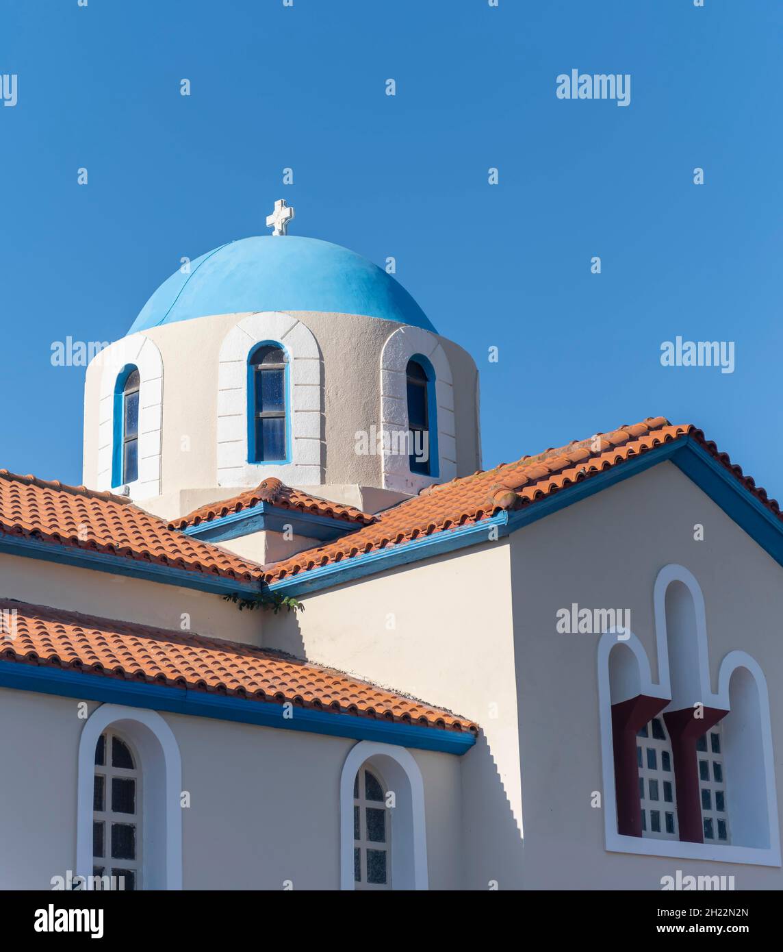 Greek Orthodox Church, Kos, Dodecanese, Greece Stock Photo