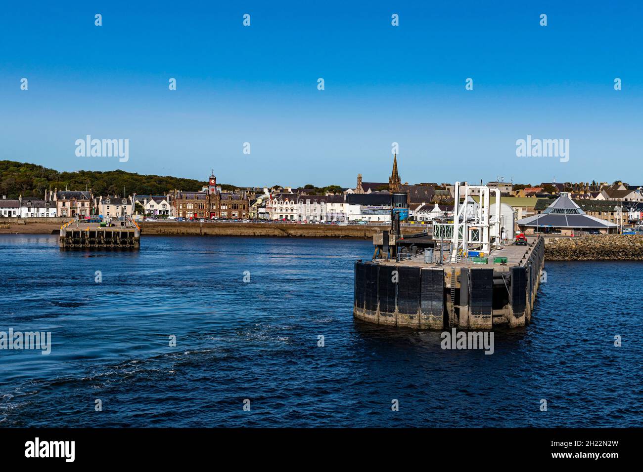 Harbour of Stornoway, Isle of Lewis, Outer Hebrides, Scotland, UK Stock Photo