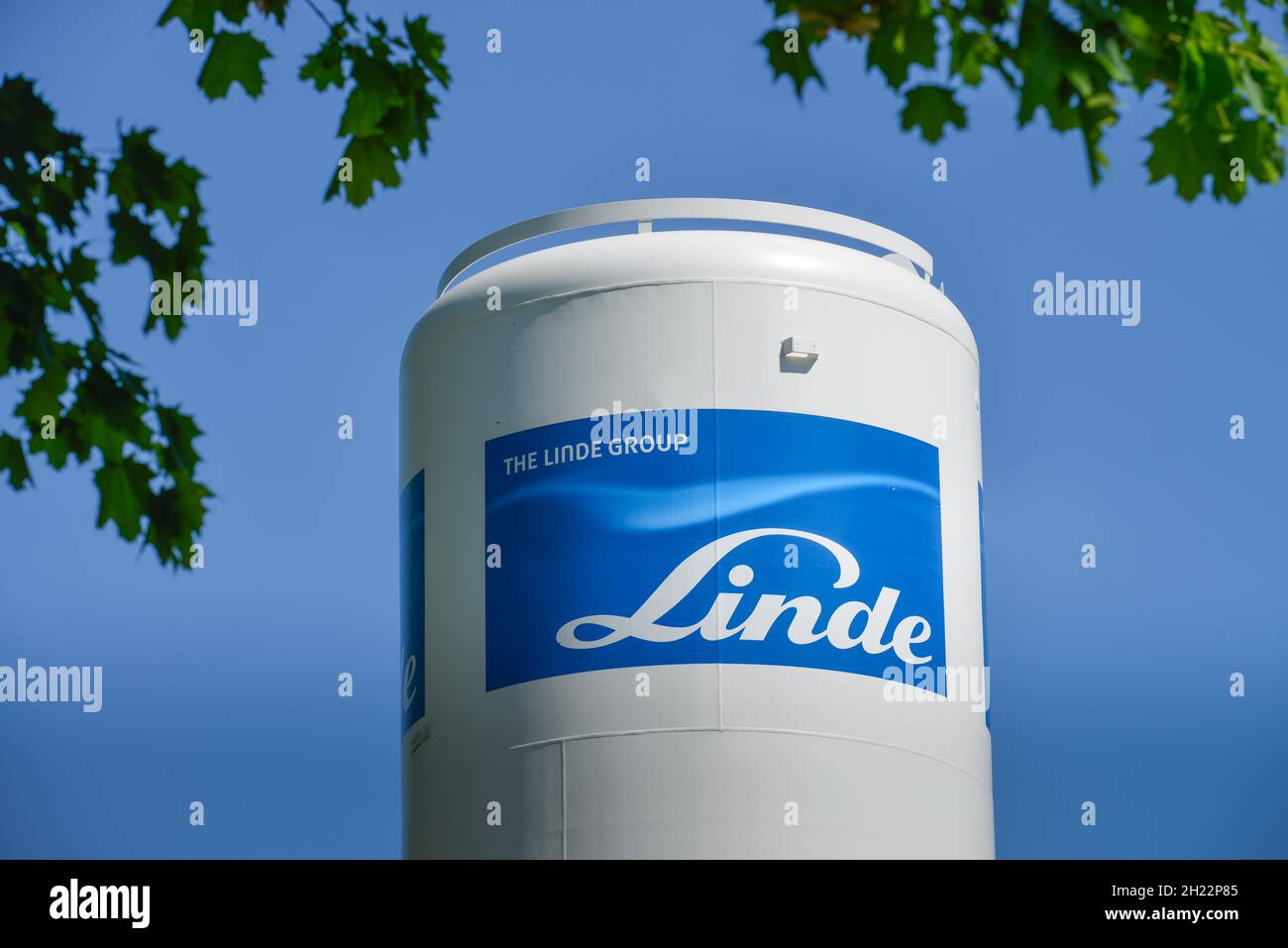 Linde AG Gas Container, Charlottenburg, Berlin, Germany Stock Photo