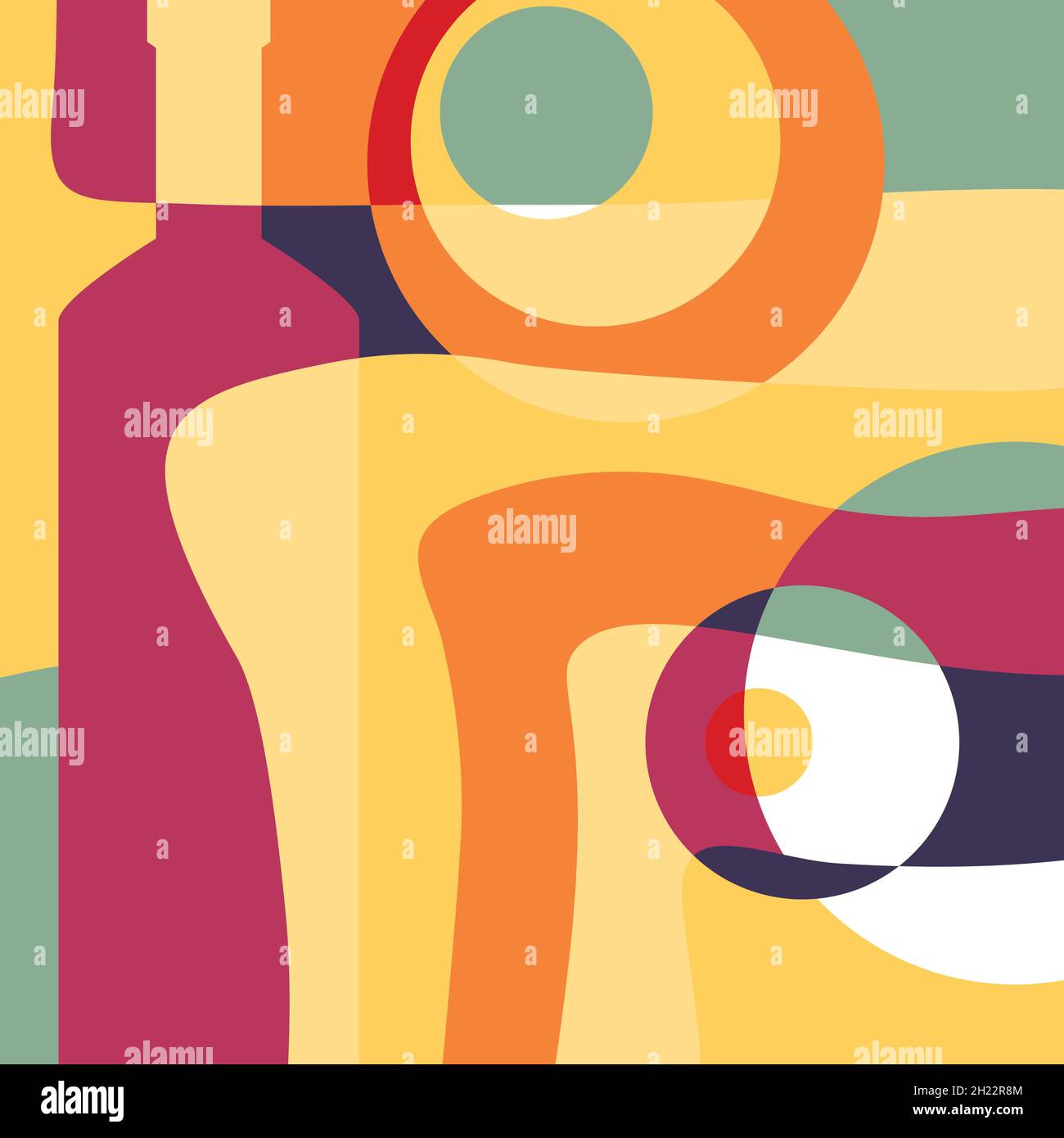 Template cover menu or wine list Stock Vector