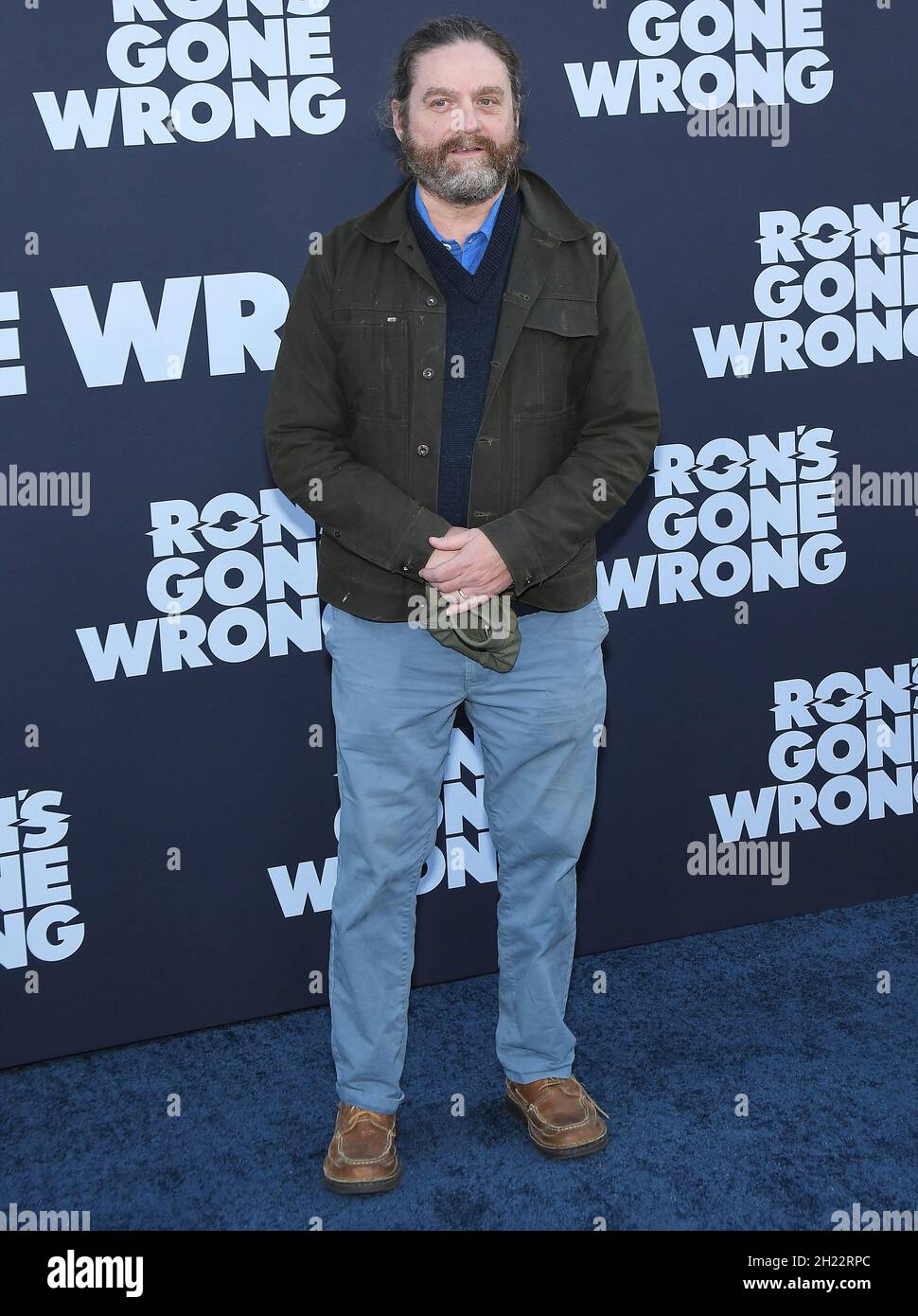 Los Angeles, USA. 19th Oct, 2021. Zach Galifianakis arrives at Disney