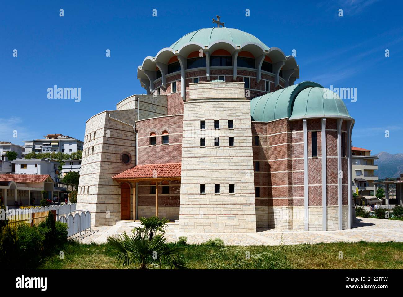 Orthodox Church, Gjirokastra, Gjirokaster, Gjirokaster, Metropolia e Shenjte, Albania Stock Photo