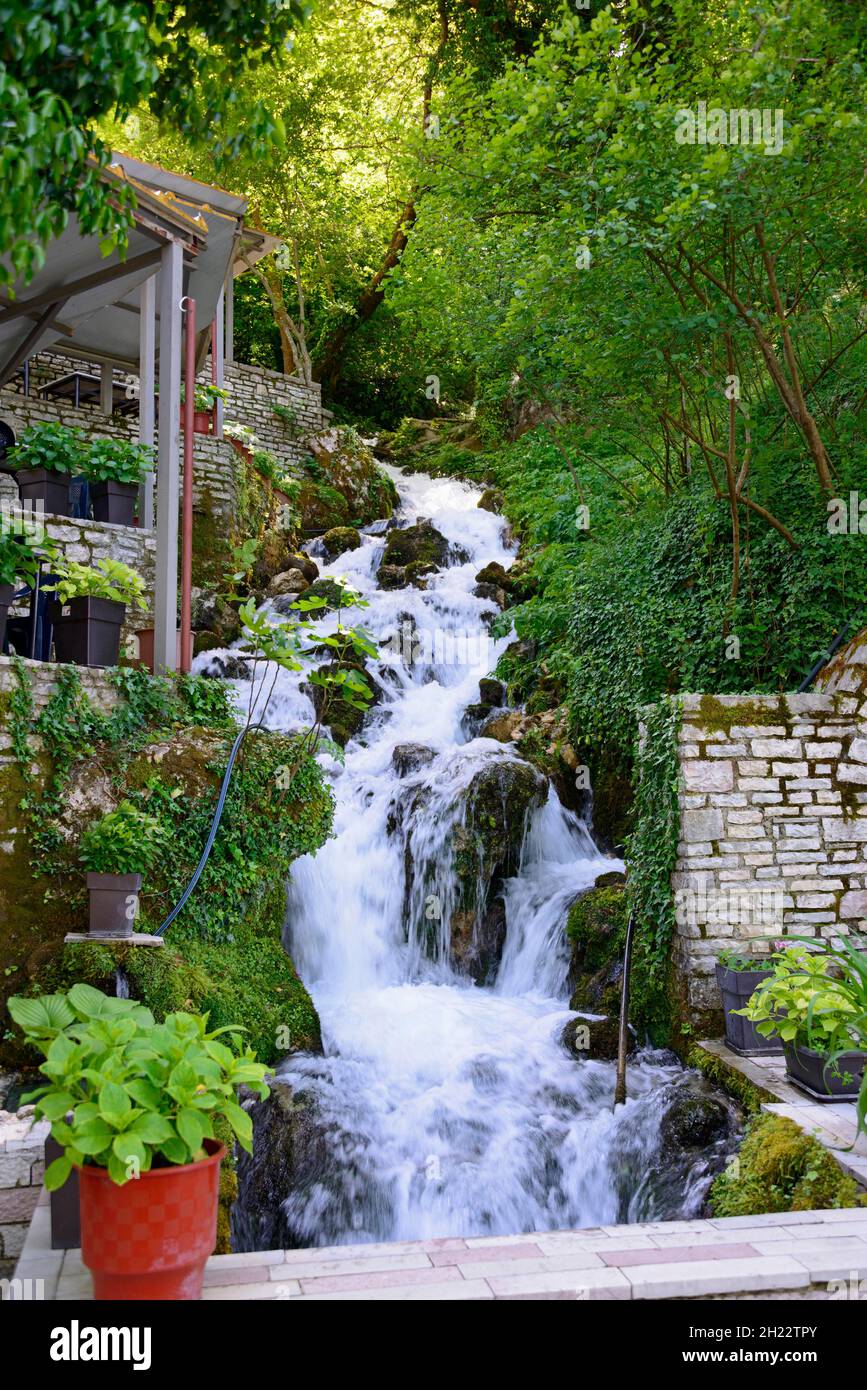 Spring, Cold Water Natural Monument, Uji i Ftothe, Albania Stock Photo