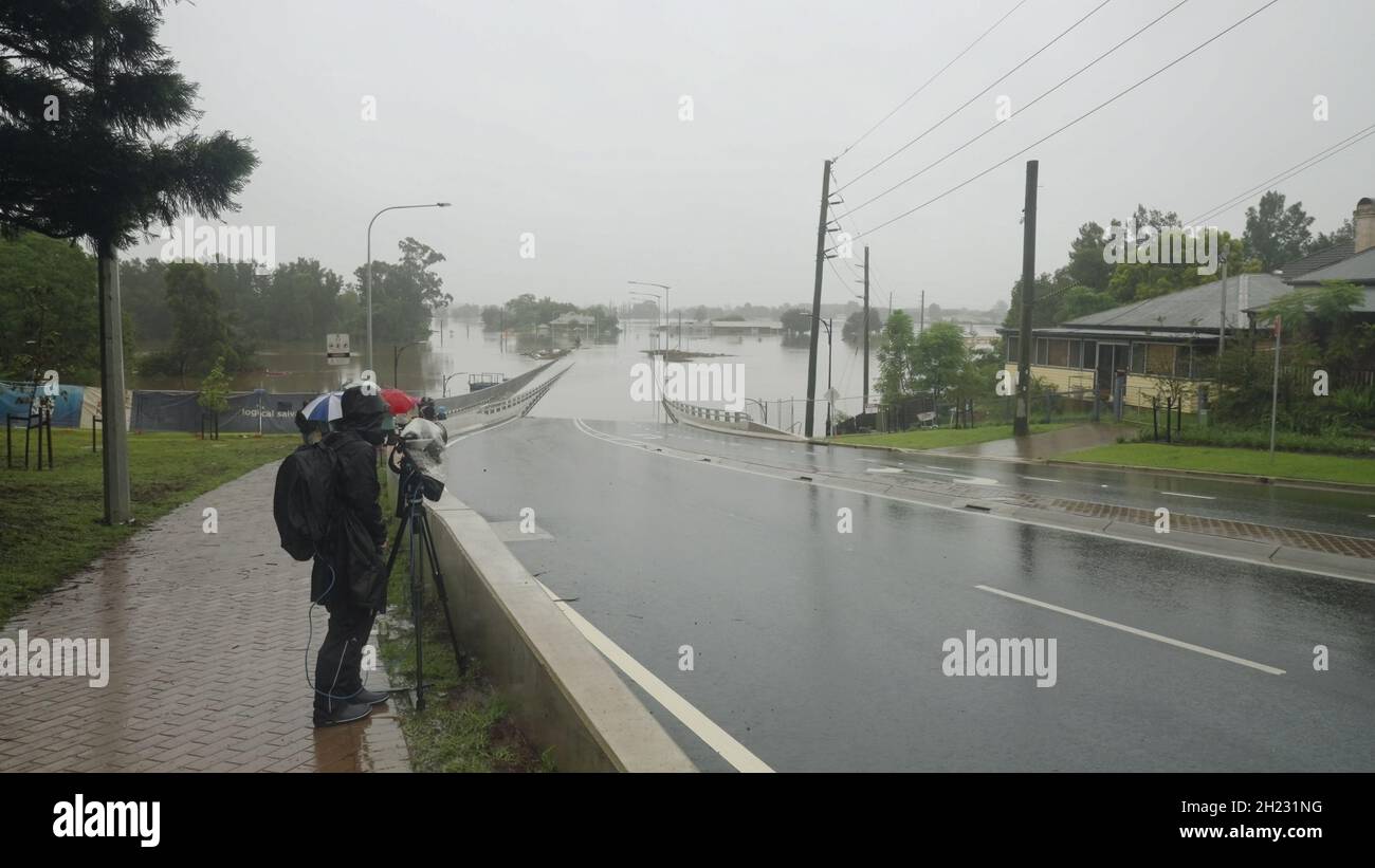 WINDSOR, AUSTRALIA MAR, 23, 2021 cameraman records new windsor
