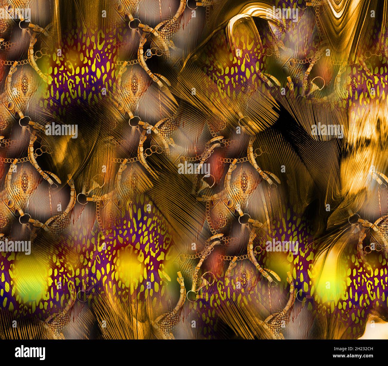 colorful animal prints, fabric patterns Stock Photo - Alamy