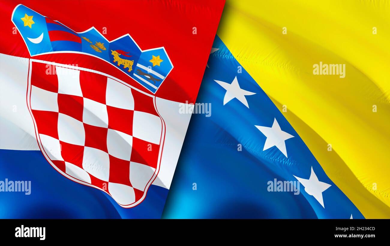 Bosnia croatia flag hi-res stock photography and images - Alamy