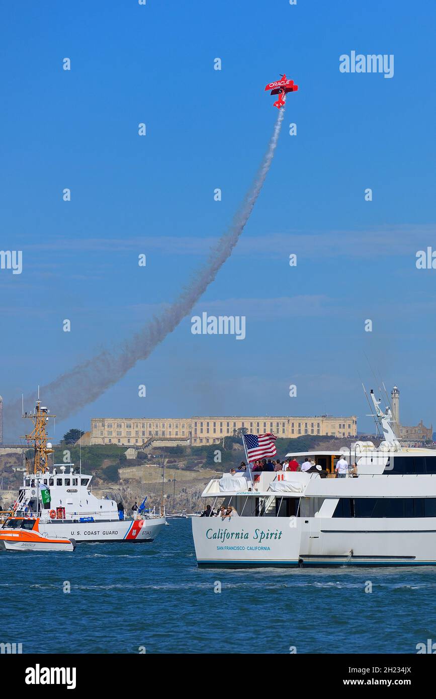 The amazing yearly Fleet Week in the Bay Area, San Francisco CA Stock Photo