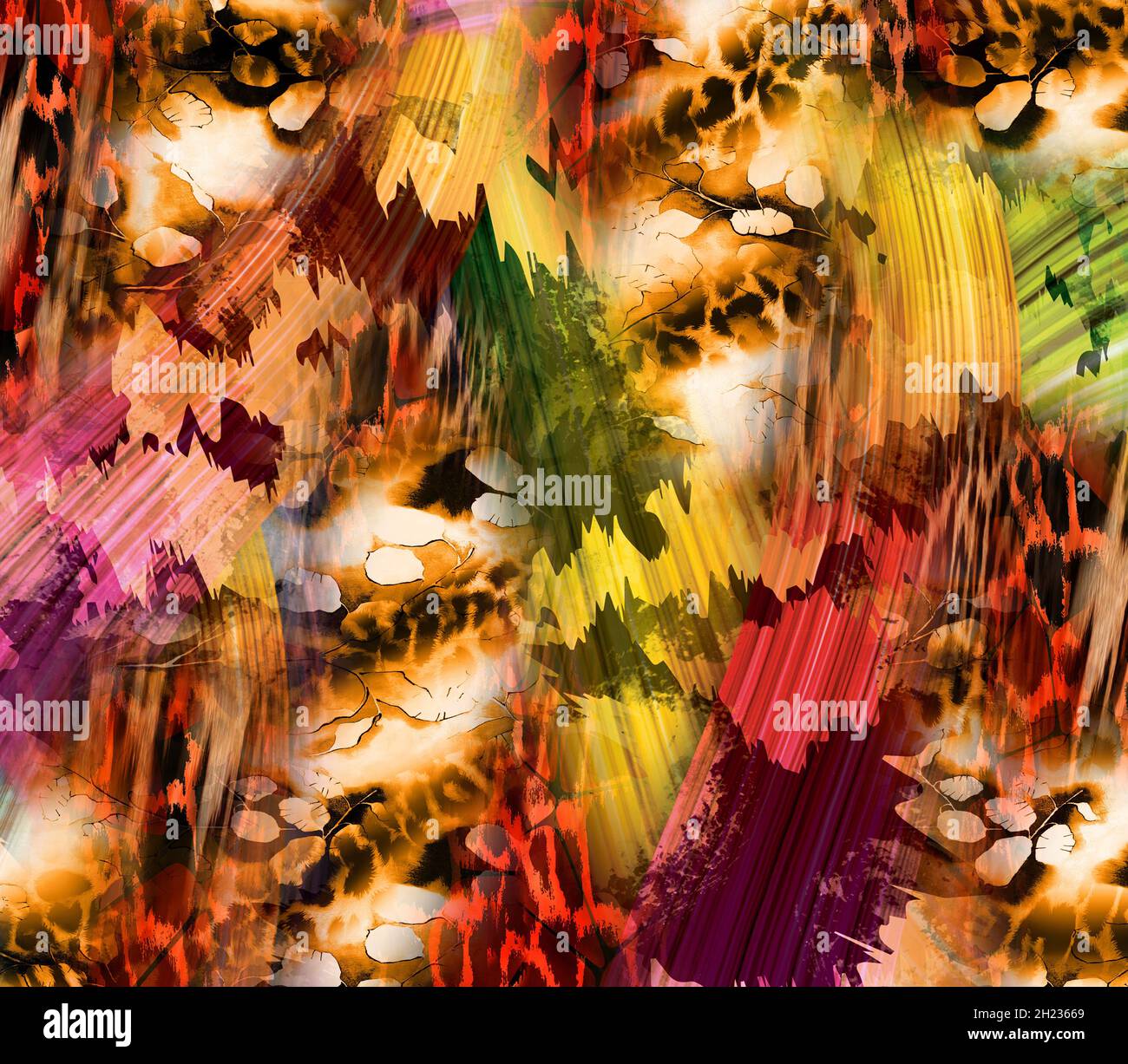 colorful animal prints, fabric patterns Stock Photo Alamy