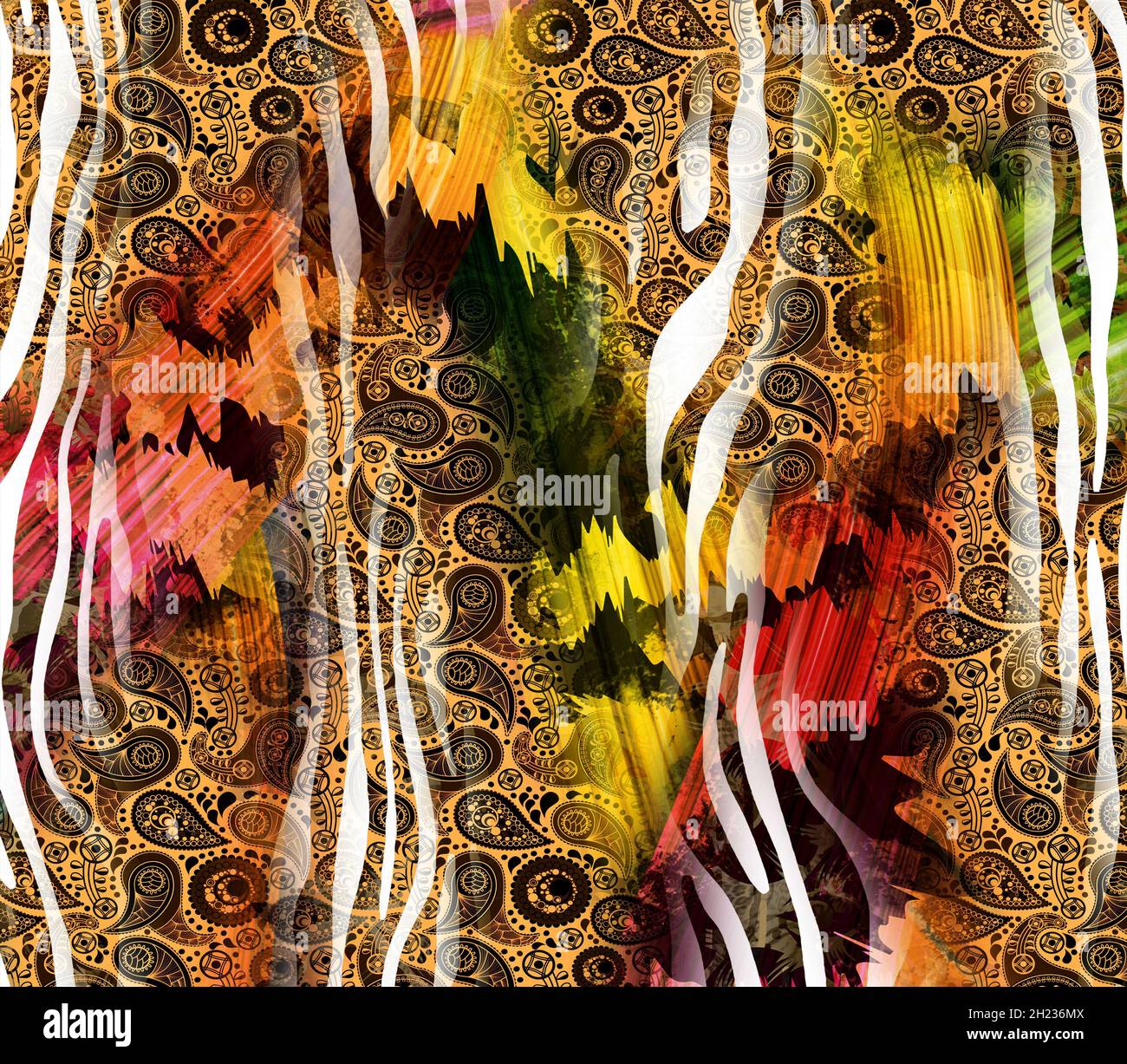 colorful animal prints, fabric patterns Stock Photo Alamy