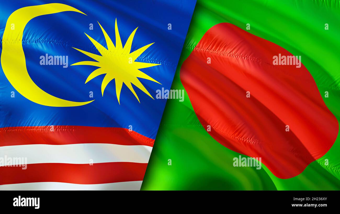 Malaysia And Bangladesh Flags 3d Waving Flag Design Malaysia Bangladesh Flag Picture Wallpaper Malaysia Vs Bangladesh Image 3d Rendering Malaysi Stock Photo Alamy