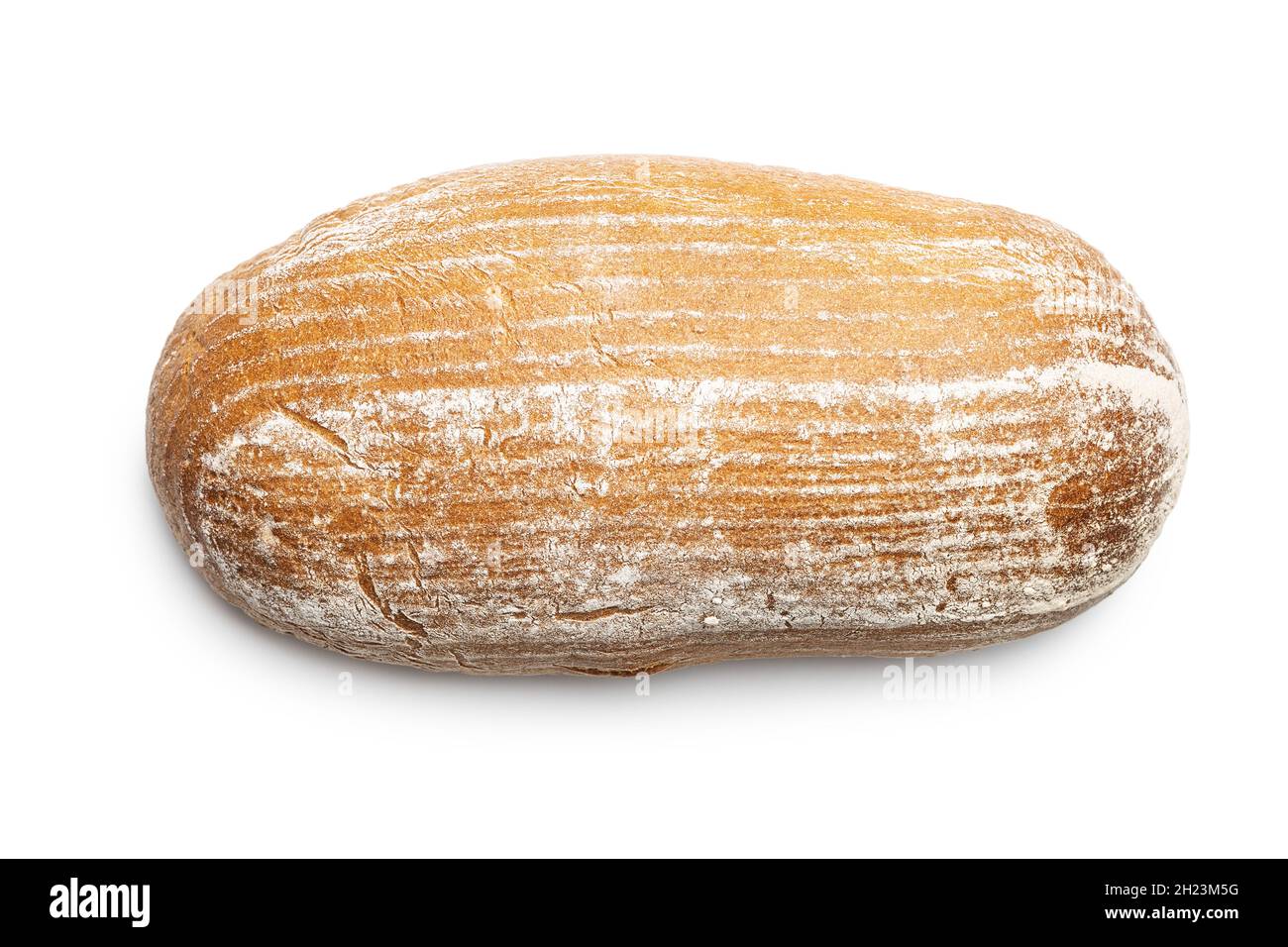 Loaf of baked bread isolated on white background Stock Photo - Alamy