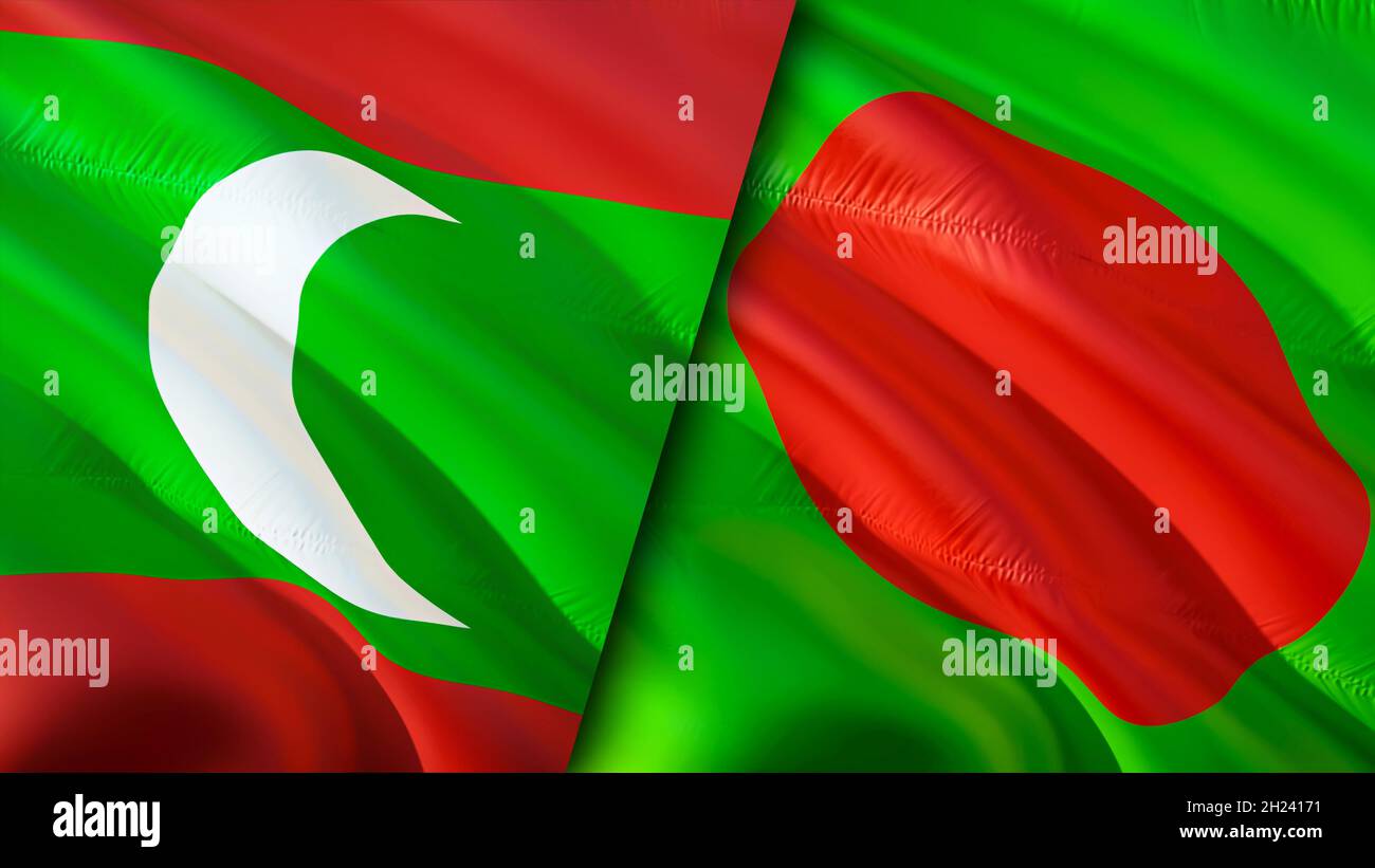 Maldives And Bangladesh Flags 3d Waving Flag Design Maldives Bangladesh Flag Picture Wallpaper Maldives Vs Bangladesh Image 3d Rendering Maldive Stock Photo Alamy