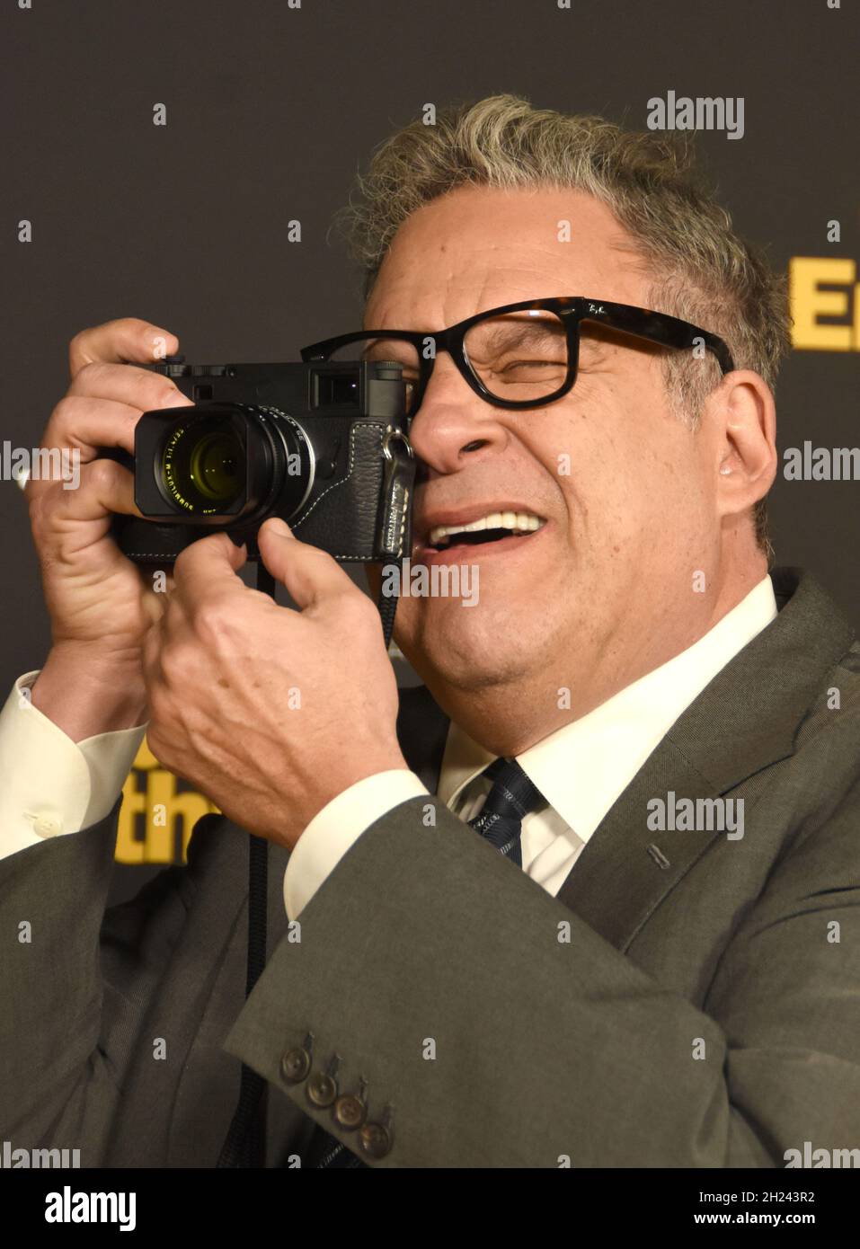 Los Angeles, California, USA 19th October 2021 Actor Jeff Garlin attends HBO's 'Curb Your Enthusiasm' Season 11 Premiere at Paramount Theatre on October 19, 2021 in Los Angeles, California, USA. Photo by Barry King/Alamy Live News Stock Photo