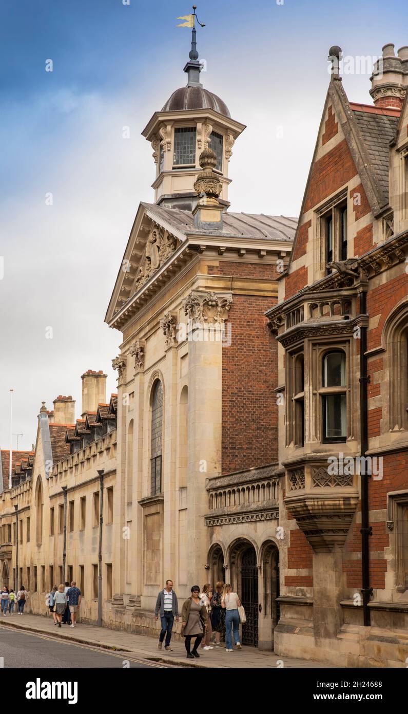UK, England, Cambridgeshire, Cambridge, Pembroke Street, Pembrioke College Stock Photo