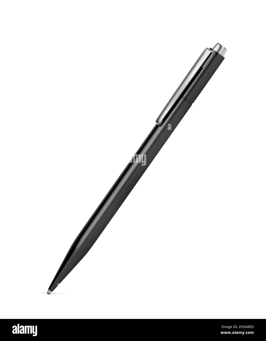 Black pen isolated on white background Stock Photo Alamy