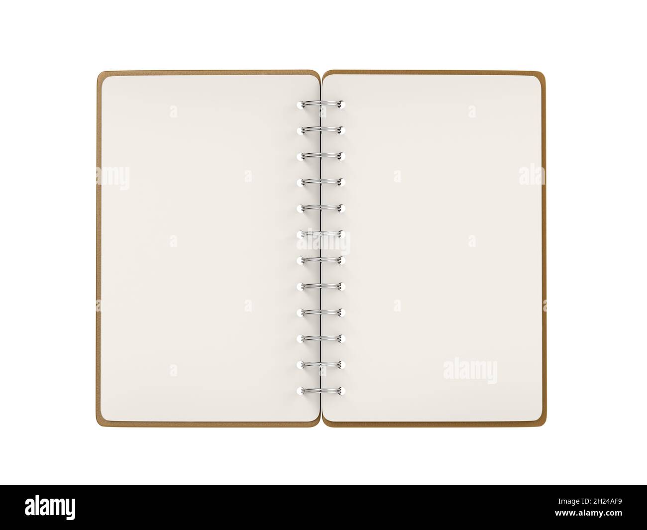Blank notebook isolated on white background Stock Photo - Alamy