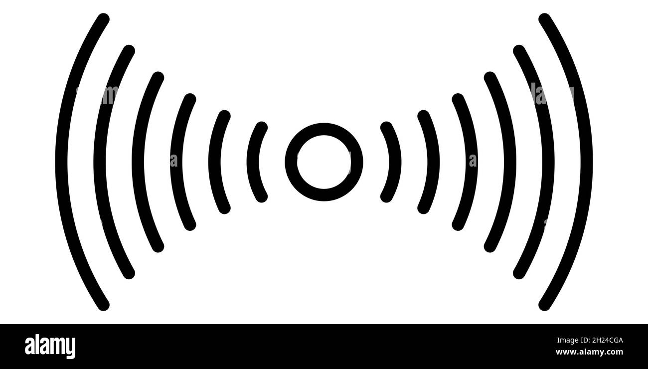 Smartphone fingerprint sensor icon, simple linear logo stock illustration Stock Vector