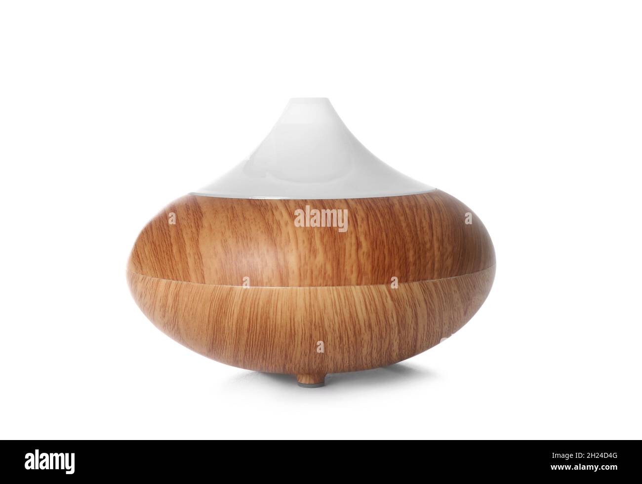 Aroma oil diffuser lamp on white background Stock Photo Alamy