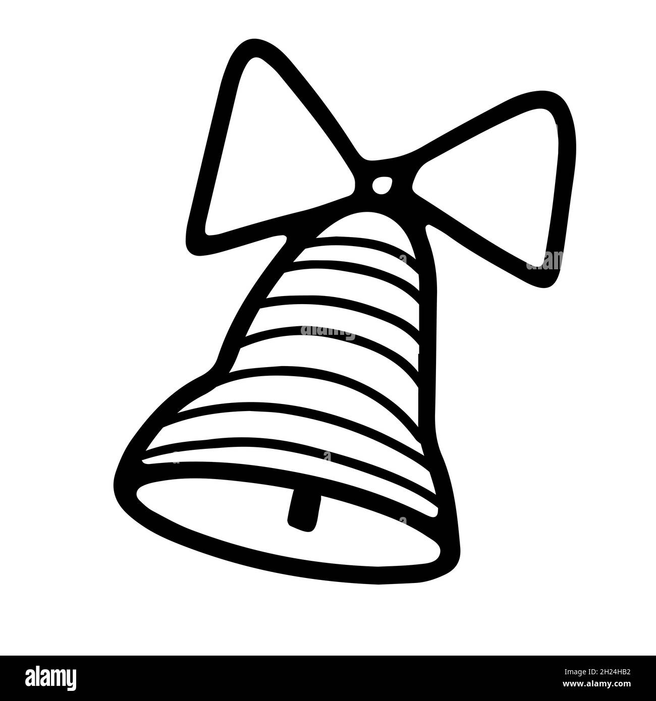 Bell Clip Art Black And White