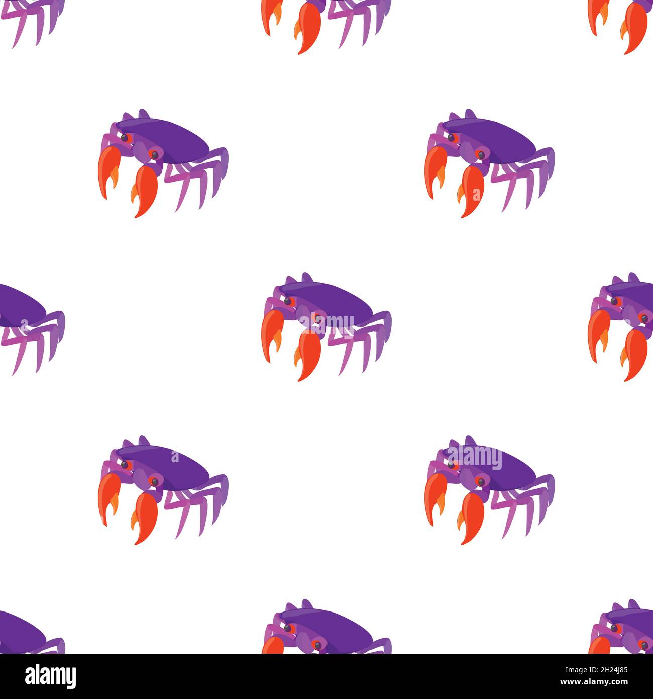 Purple crab pattern seamless background texture repeat wallpaper ...