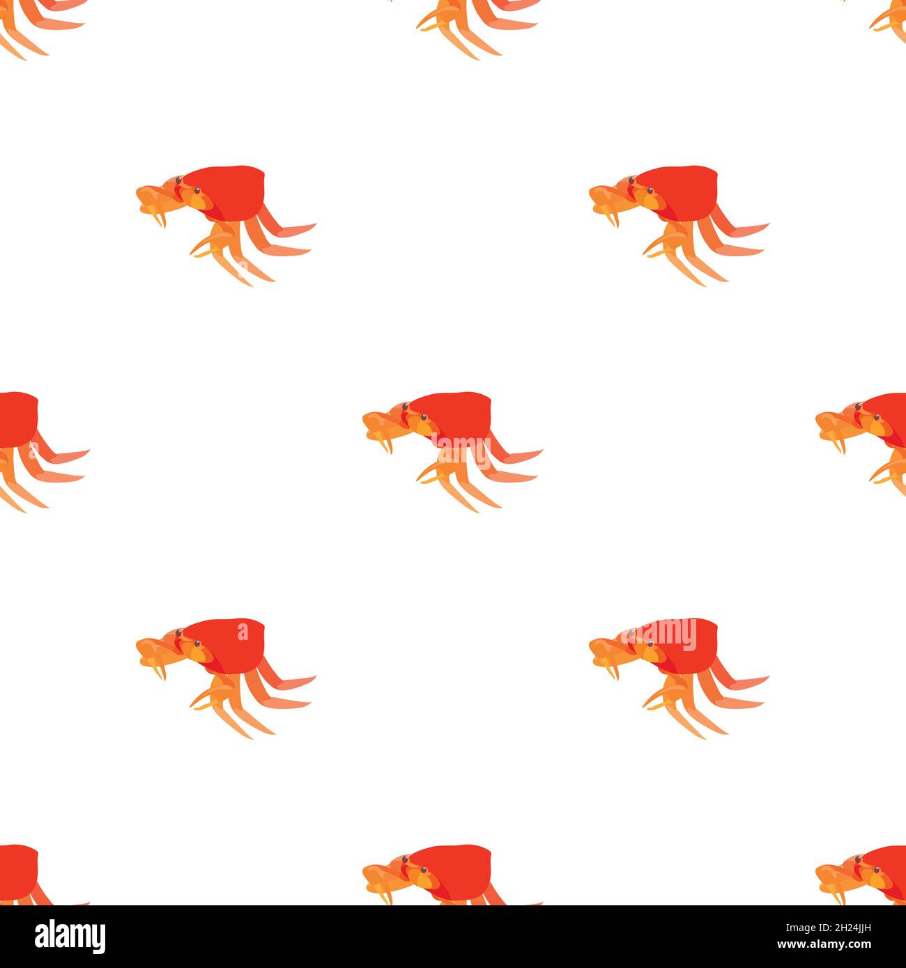 Crab with small claws pattern seamless background texture repeat ...