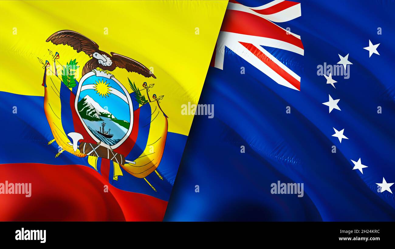 Ecuador cook islands flag hi-res stock photography and images - Alamy