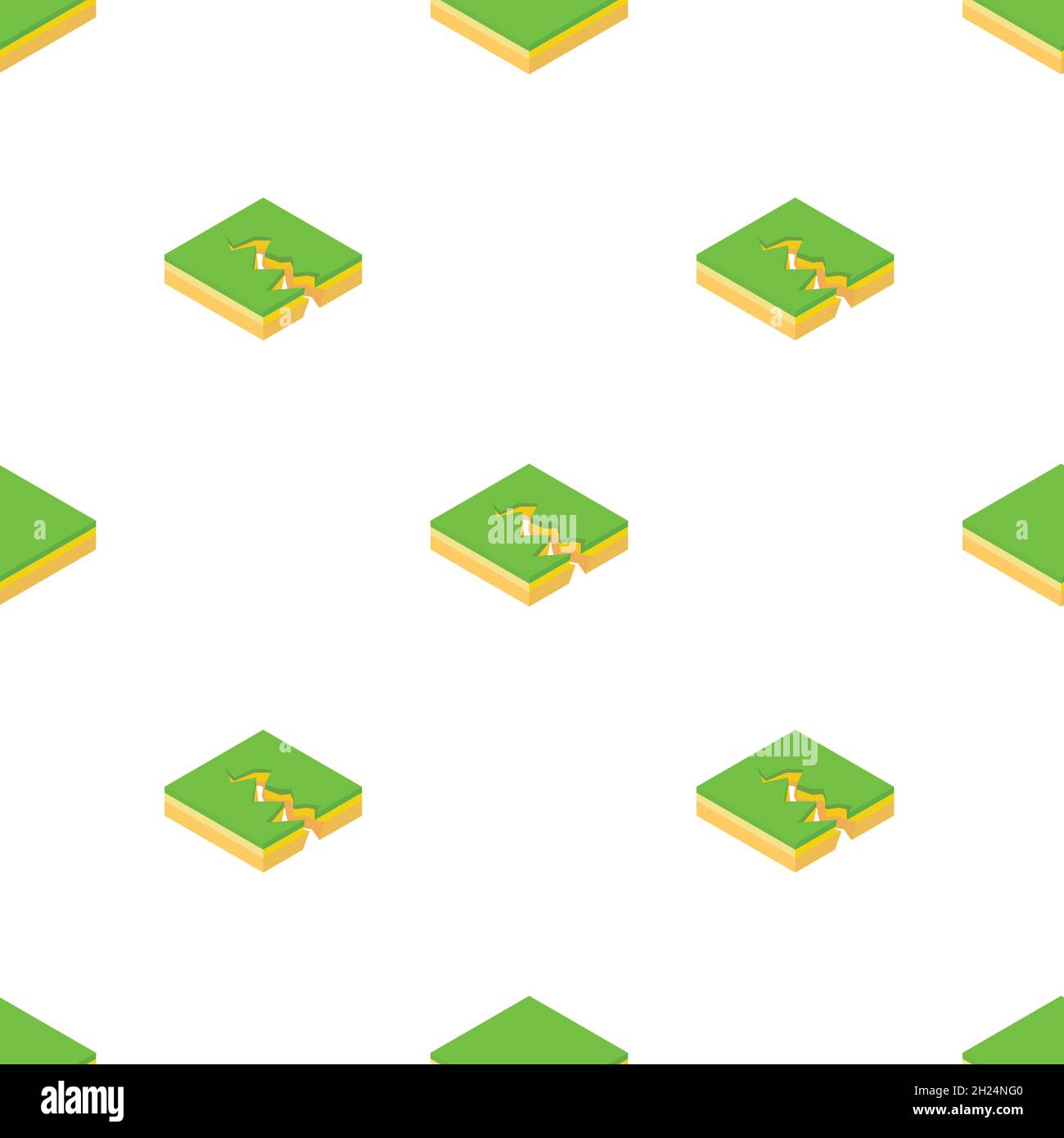 Earth crack pattern seamless background texture repeat wallpaper geometric vector Stock Vector