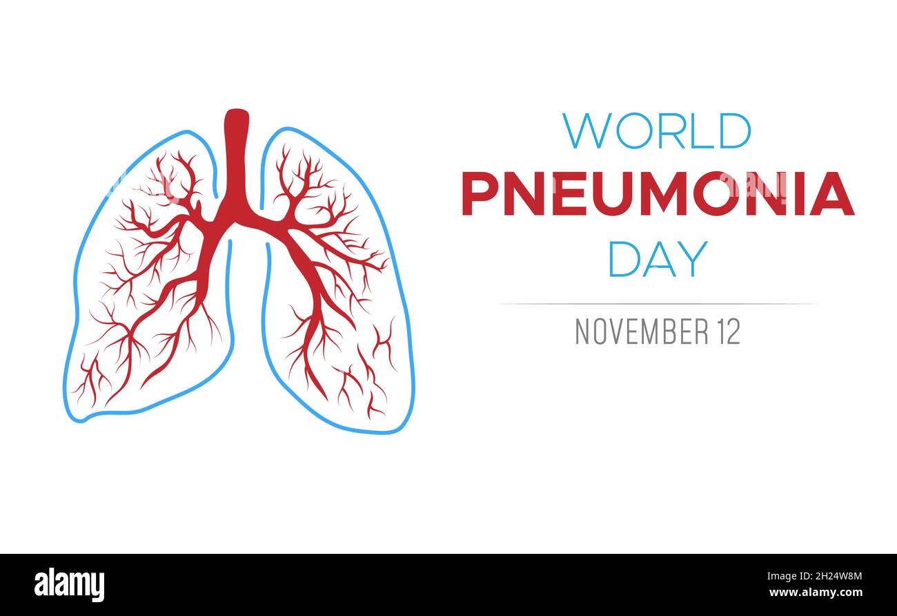 World Pneumonia Day poster design. Poster, card, banner, background