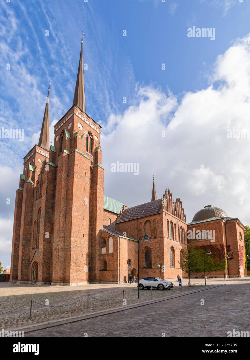 Roskilde Cathedral, view from south-west Stock Photo