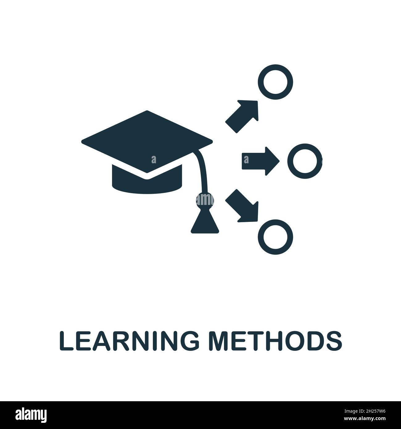 Learning Methods Icon Monochrome Sign From Creative Learning Collection Creative Learning