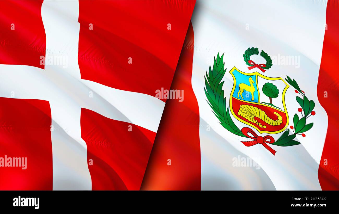 Denmark And Peru Flags 3d Waving Flag Design Peru Denmark Flag Picture Wallpaper Denmark Vs Peru Image 3d Rendering Denmark Peru Relations Allia Stock Photo Alamy