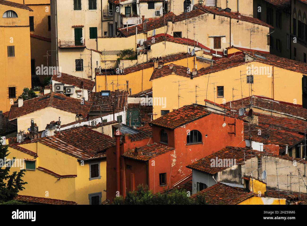 High density living in Florence, Tuscany, Italy Stock Photo