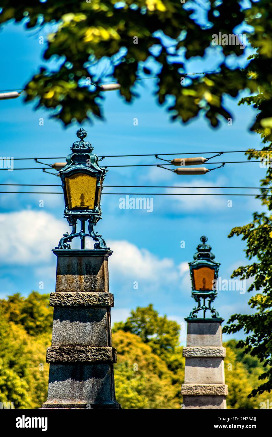 Bavaria : Two lanterns Stock Photo