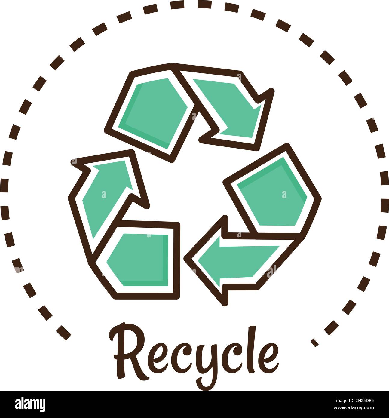 recycle product label Stock Vector