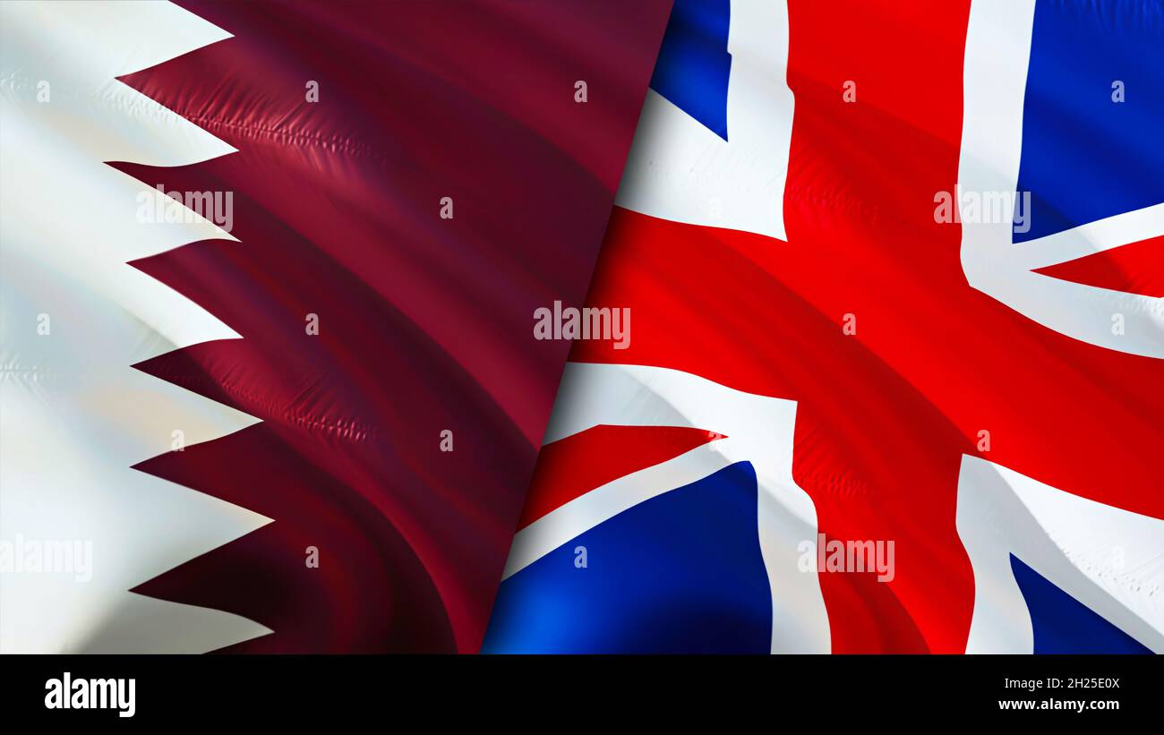 United kingdom qatar flag hi-res stock photography and images - Alamy