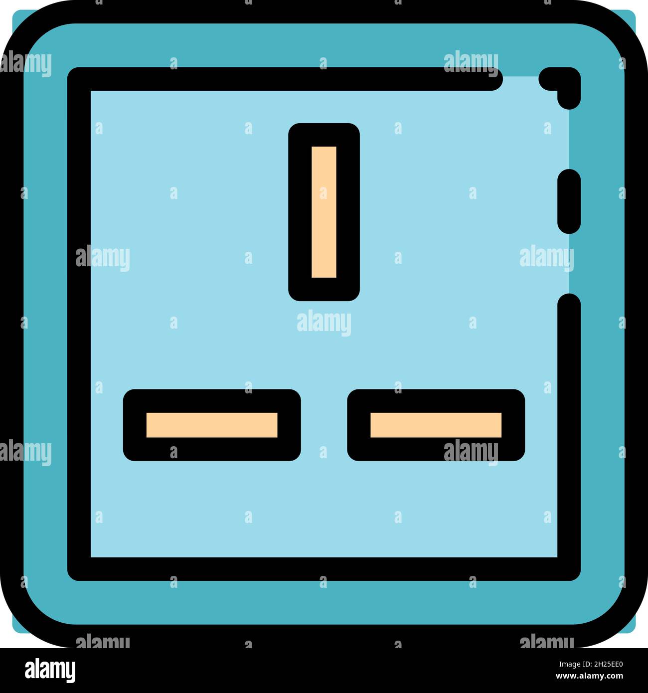 American power socket icon. Outline american power socket vector icon ...