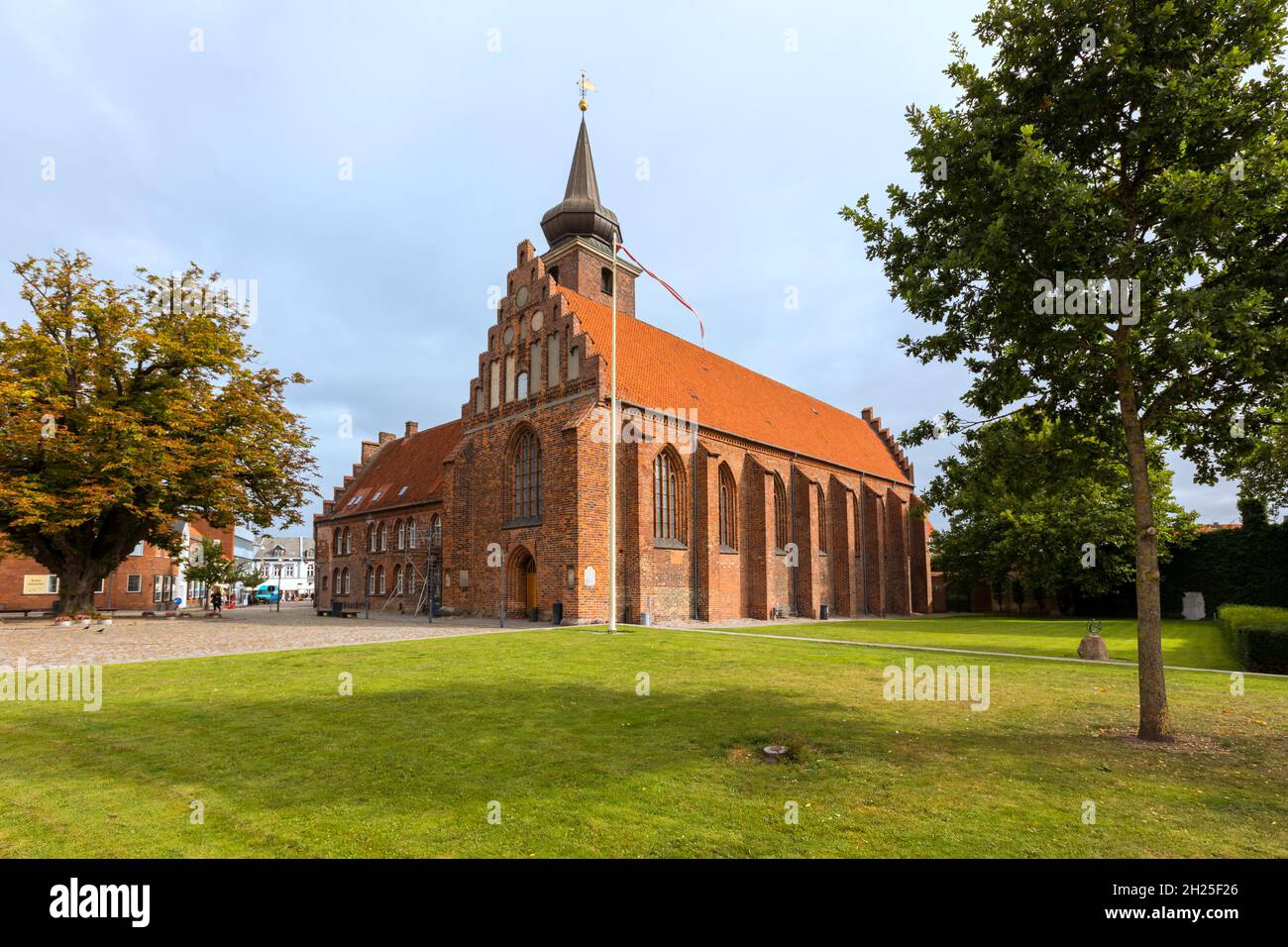 14th century gothic Klosterkirken church at the town of Nykøbing ...