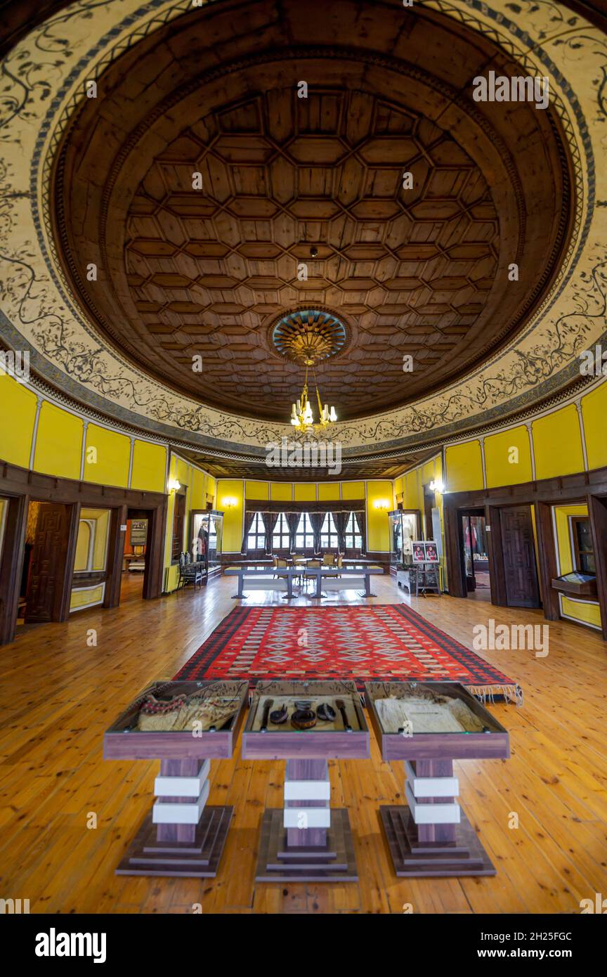 Plovdiv, Bulgaria. Interior of the Regional Ethnographic Museum in Old Town. Kuyumdzhiouglu house Stock Photo