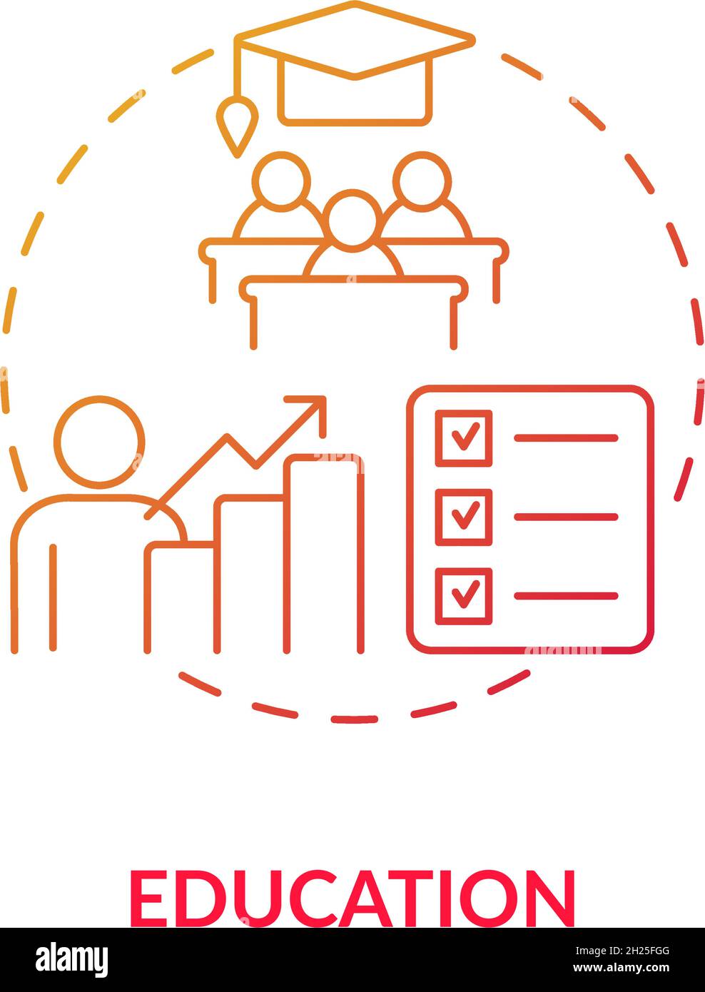 Education concept icon Stock Vector Image & Art - Alamy