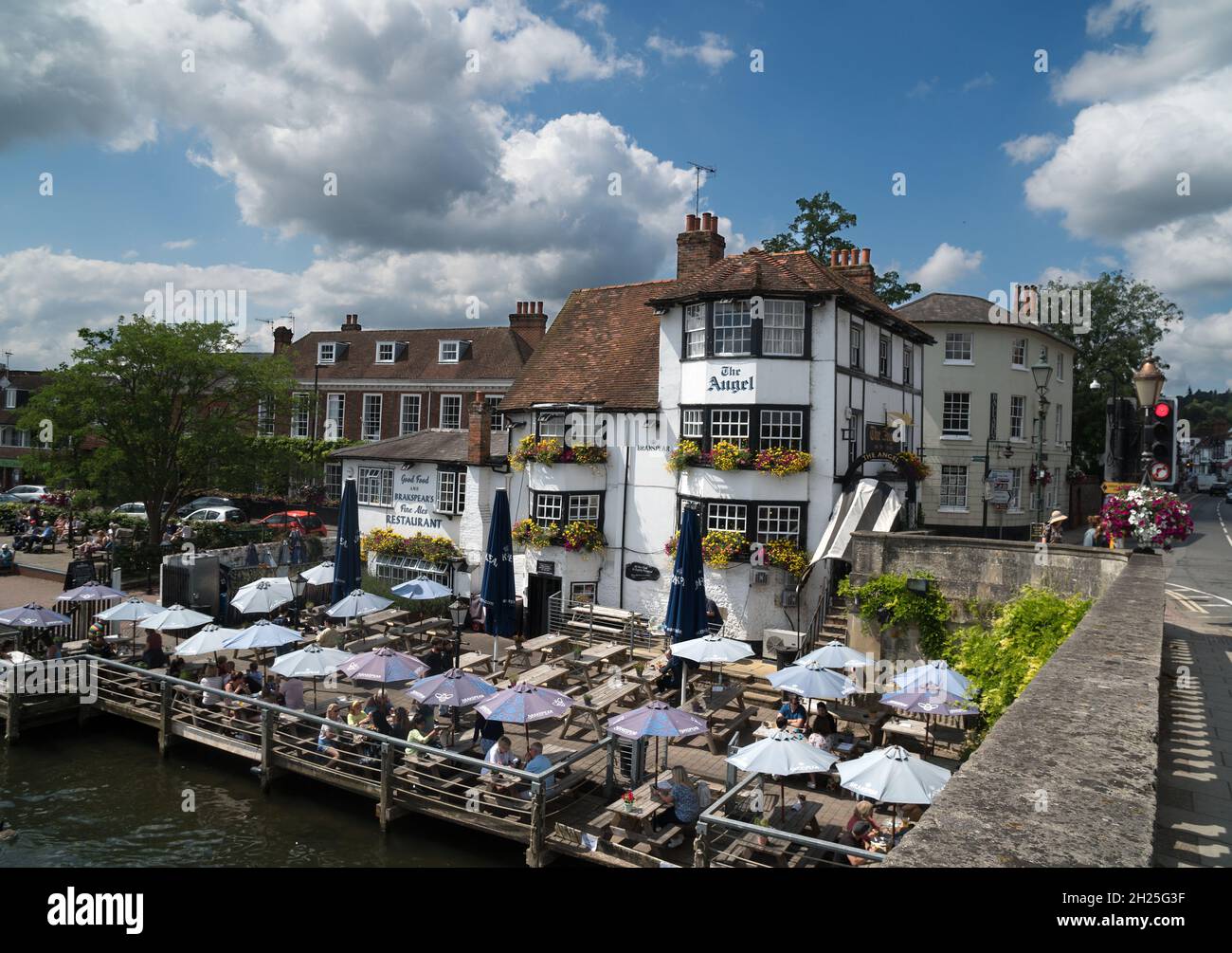 The Angel on the Bridge pub, HenleyonThames, Oxfordshire, England Stock Photo Alamy
