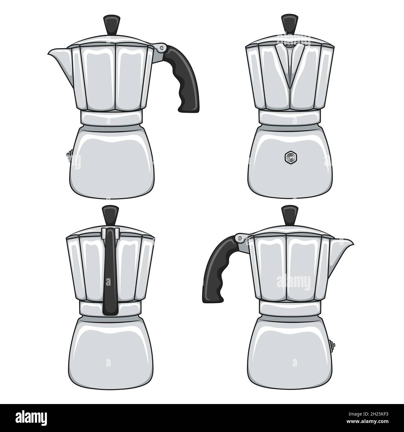 Hand drawn old coffee maker sketch drink concept Vector Image