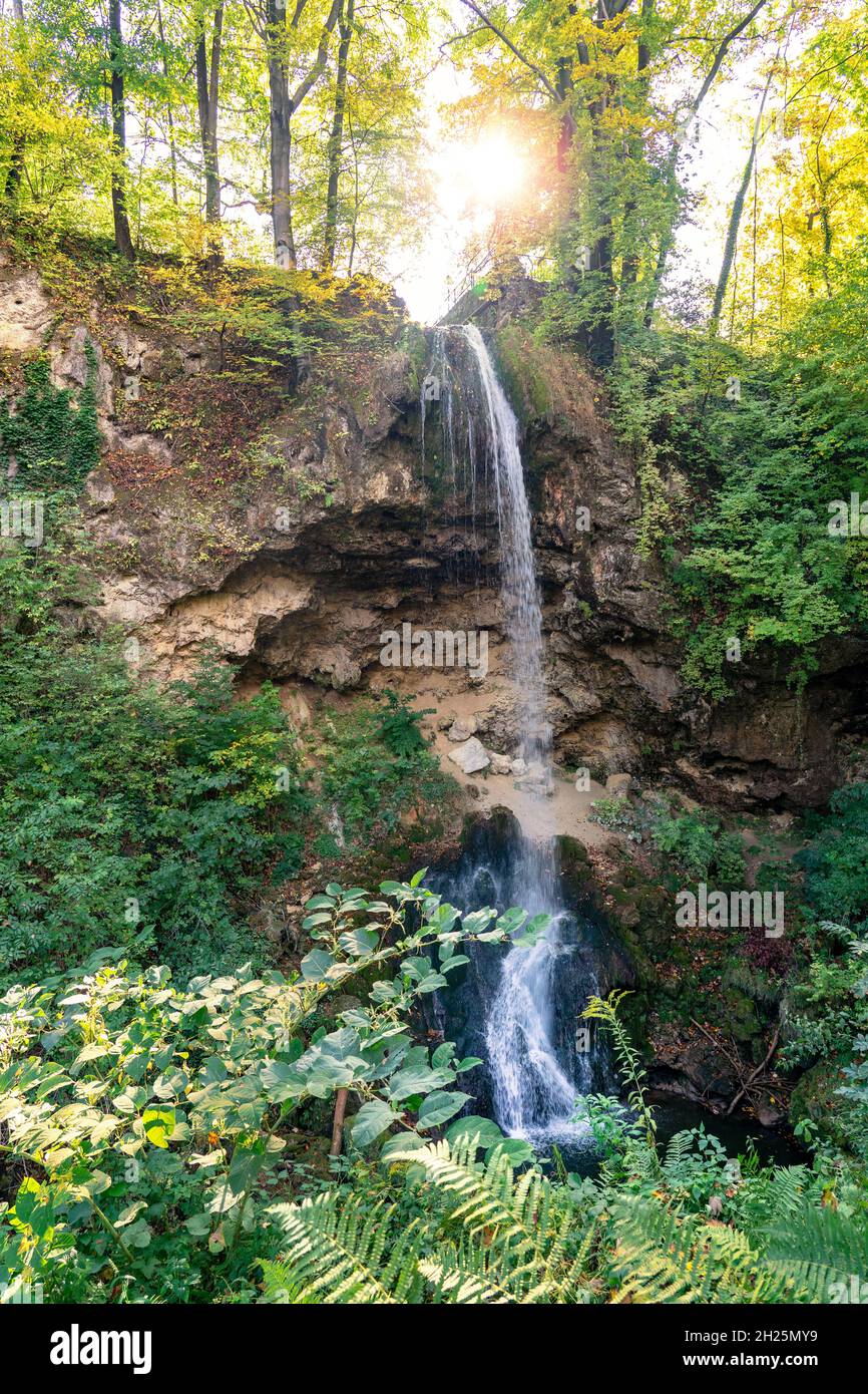 Lillafured Szinva waterfall in Miskolc Bukk Mountains National Park Stock Photo