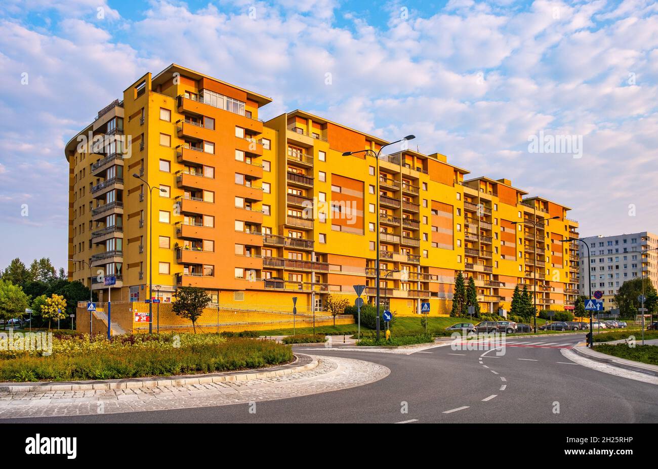 Warsaw, Poland July 24, 2021 Ursynow district intensive residential