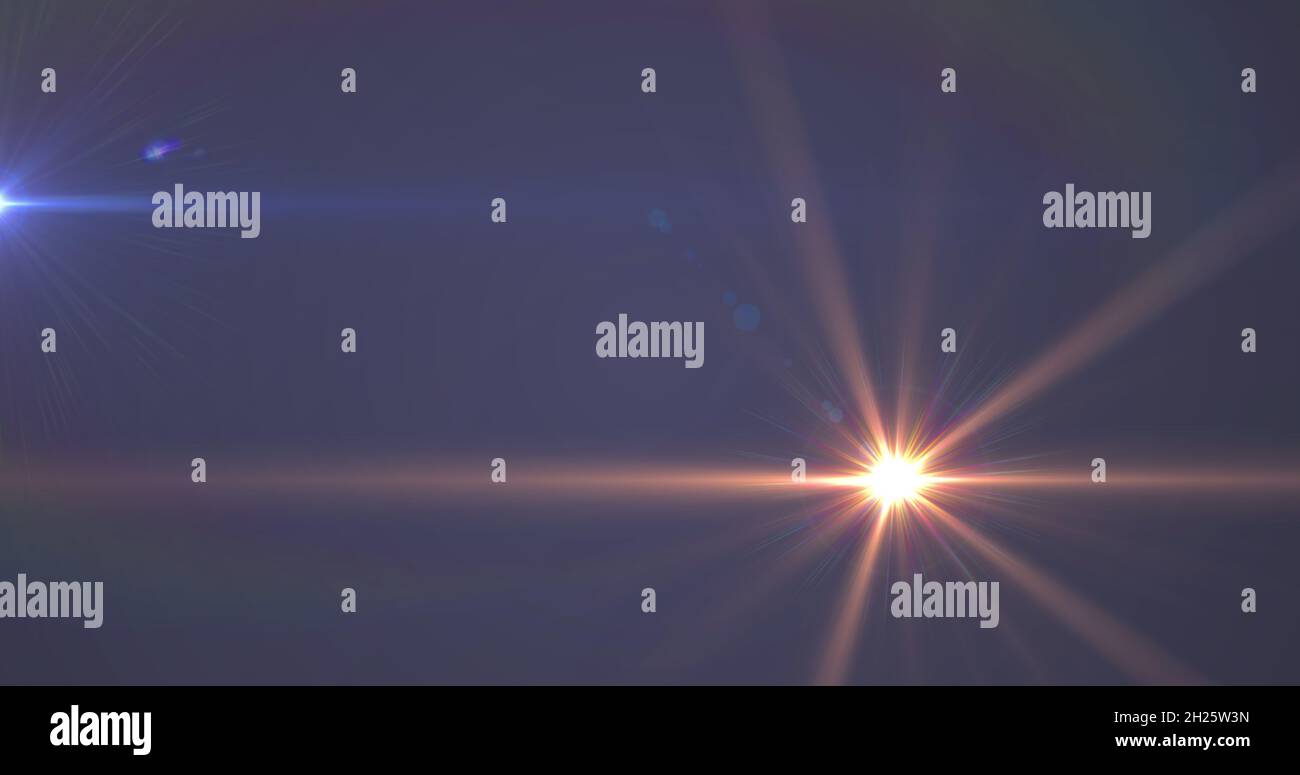 Image of light trails and spots over black background Stock Photo - Alamy