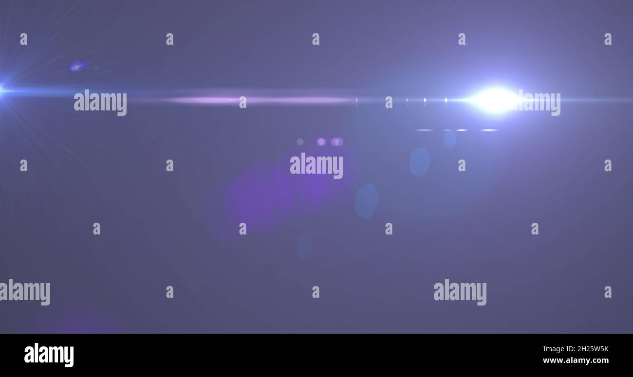 Image of light trails and spots over black background Stock Photo - Alamy