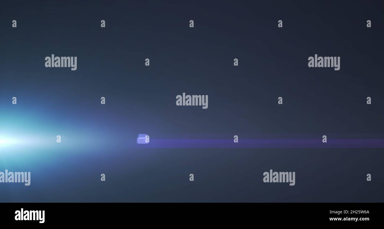 Image of light trails and spots over black background Stock Photo - Alamy
