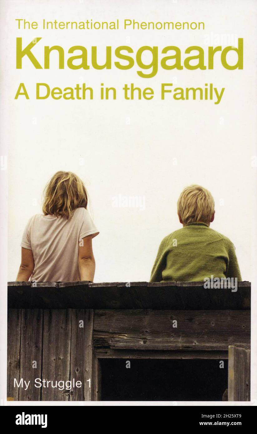 Book cover. ' My Struggle 1: A Death in the Family' by Karl Ove Knausgaard. Stock Photo