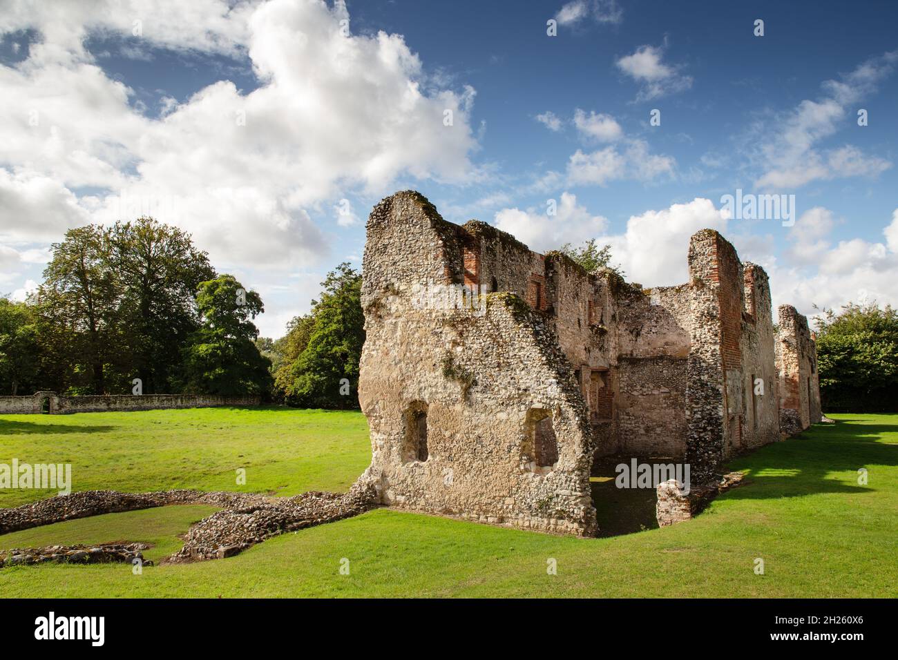 the ruins of Thetford Priory is a Cluniac monastic house in Thetford, Norfolk, England Stock Photo