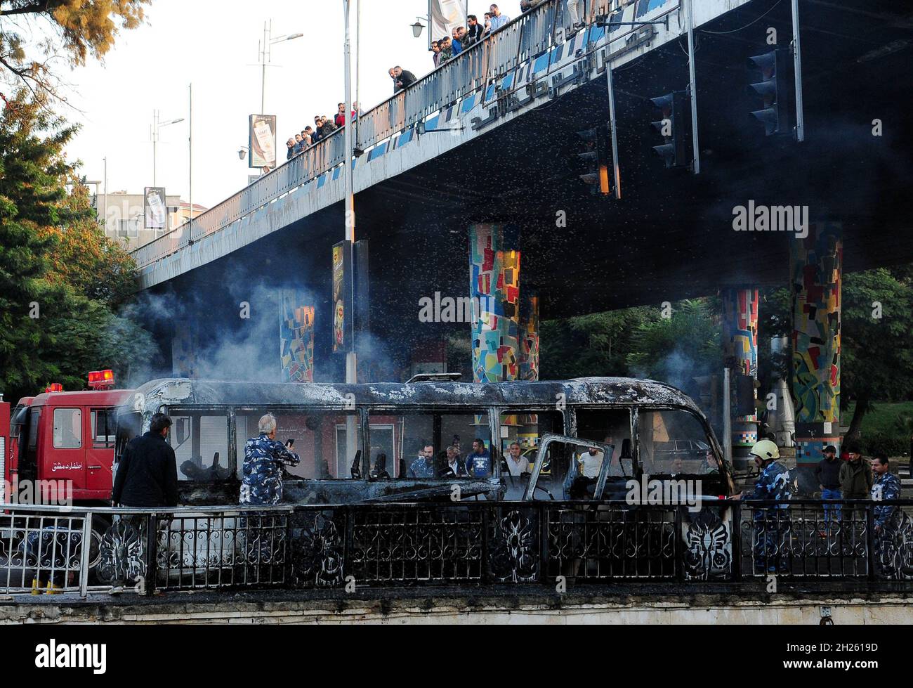 Exploded bus hi-res stock photography and images - Alamy
